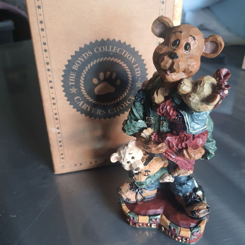 90s Boyds Bear Chester Bigheart Love Much Carvers Choice Retired Limited Edition
